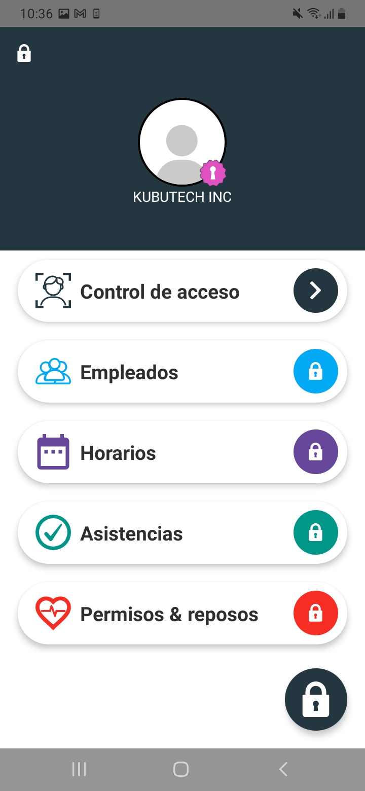 Acceso al control de asistencia