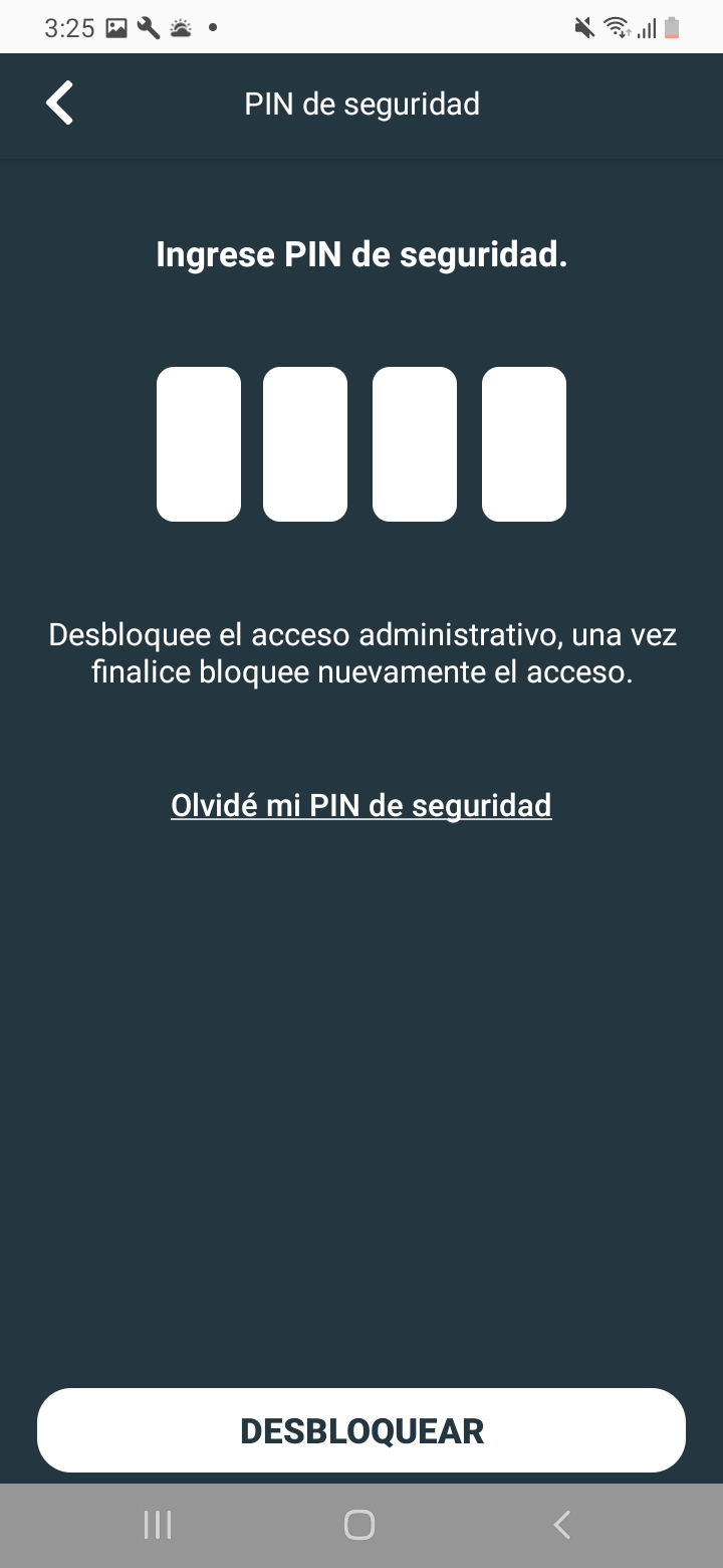 Desbloqueo con PIN