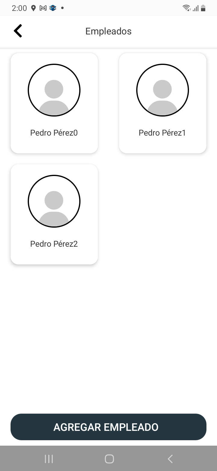 Lista de empleados