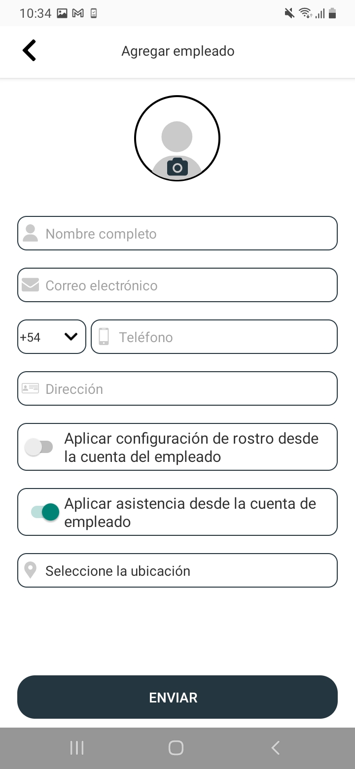 Formulario de empleado