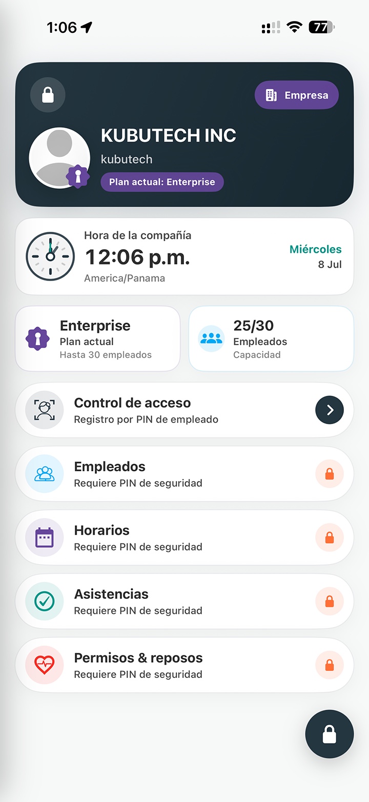 Cuenta de empresa en EmpPass - administración central de empleados