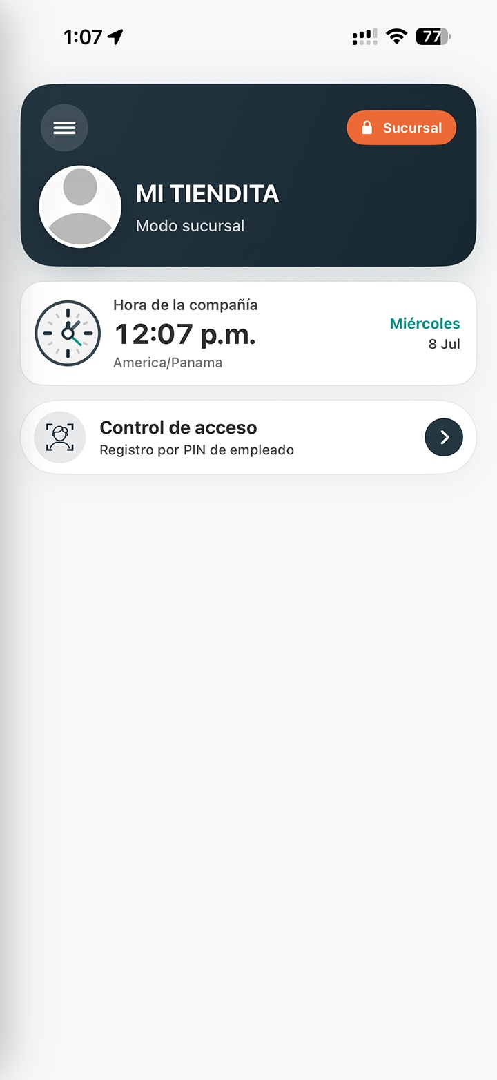 Cuenta de sucursal en EmpPass - gestión de asistencia por sede