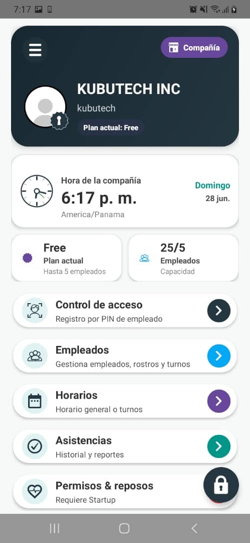 Dashboard de empresa desbloqueado en EmpPass